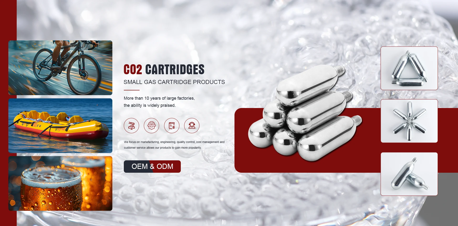 CO2 Cartridges စက်ရုံ