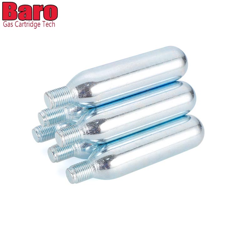 လေလုံသောအသက်ကယ်အင်္ကျီအတွက် 24g Threaded CO2 Cartridges